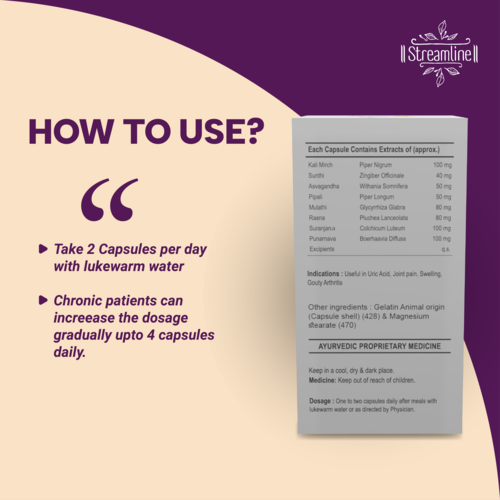 Streamline Uric Acid  Treatment - Age Group: For Adults