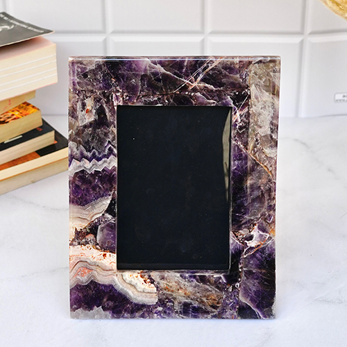 Polishing Amethyst Photo Frames