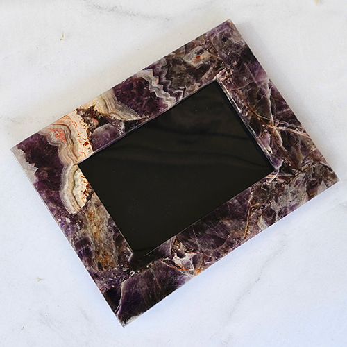 Polishing Amethyst Photo Frames