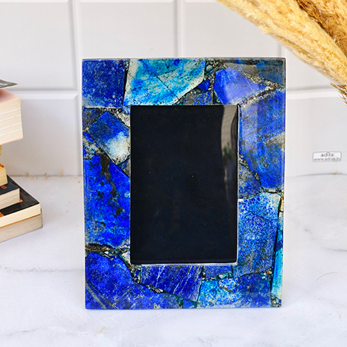 Polishing Lapis Lazuli Photo Frames