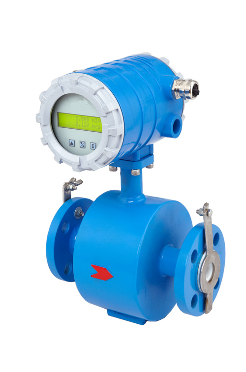 Electromagnetic Flow Meter - Stainless Steel, Digital Display, Blue | 4-20 Ma Output, High Accuracy ±0.5%