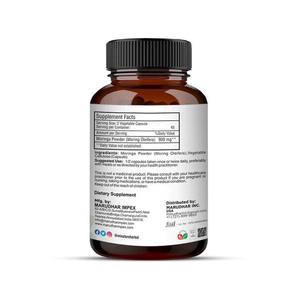 Moringa Capsules - Herbal Medicine For All Ages | Dry Storage, Herbal Benefits