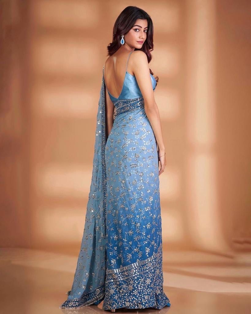 Sonam Georgette Saree - Fabric Type: Organza