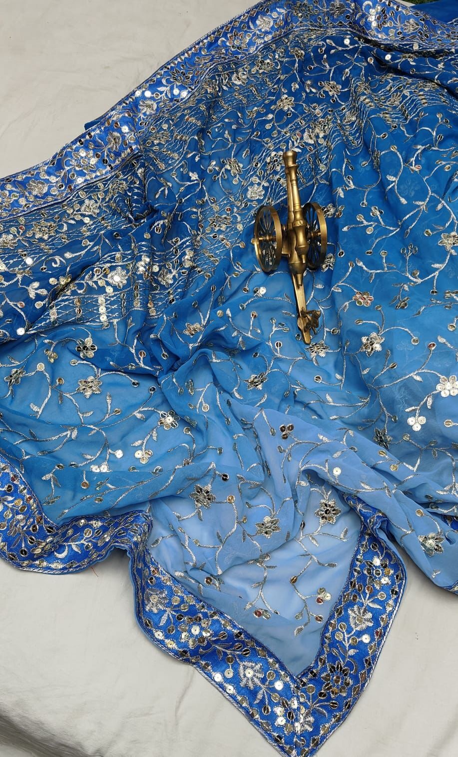 Sonam Georgette Saree - Fabric Type: Organza