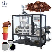 Automatic coffee capsule filling sealing capping machine coffee powder  capsule canning sealing packaging machine