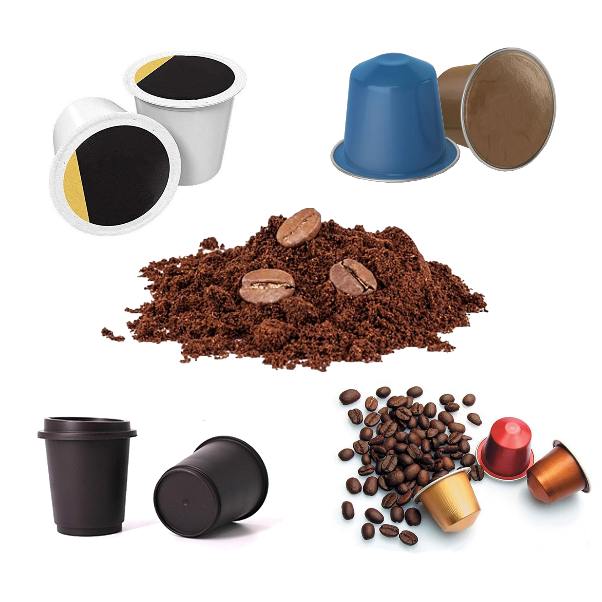 Automatic Coffee Capsule Filling Sealing Capping Machine Coffee Powder  Capsule Canning Sealing Packaging Machine Capacity: 70 Pcs/min