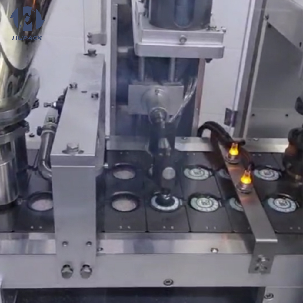 Automatic Coffee Capsule Filling Sealing Capping Machine Coffee Powder  Capsule Canning Sealing Packaging Machine Capacity: 70 Pcs/min
