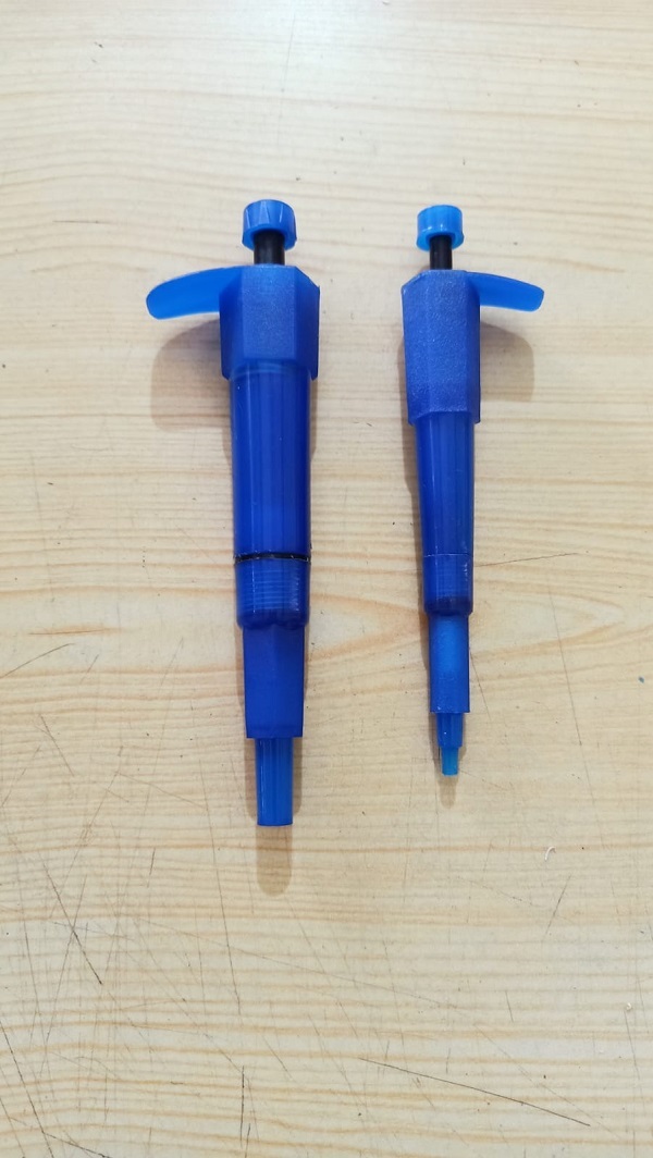 Mini Micropipette - Plastic Material, Dropper Type, Blue Color | 150g Weight, 1-year Warranty, Ideal For Laboratory And Hospital Use