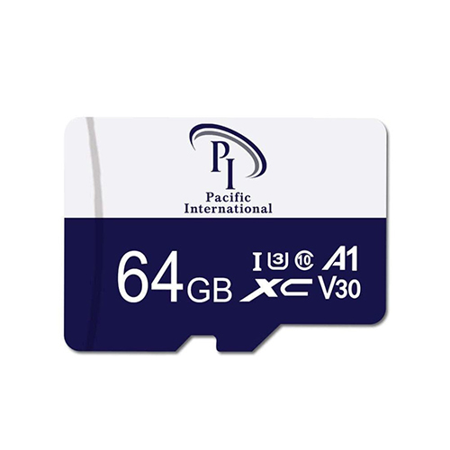 64GB IU 3 Memory Card - Plastic, 64 Gigabyte Storage, Blue-White Color | 1 Year Warranty, Compatible with Smartphones, Tablets, Chromebooks & Windows Laptops