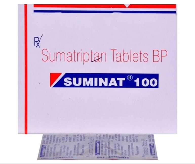Suminat 100 Mg Tablets Sumatriptan Keep Dry & Cool Place