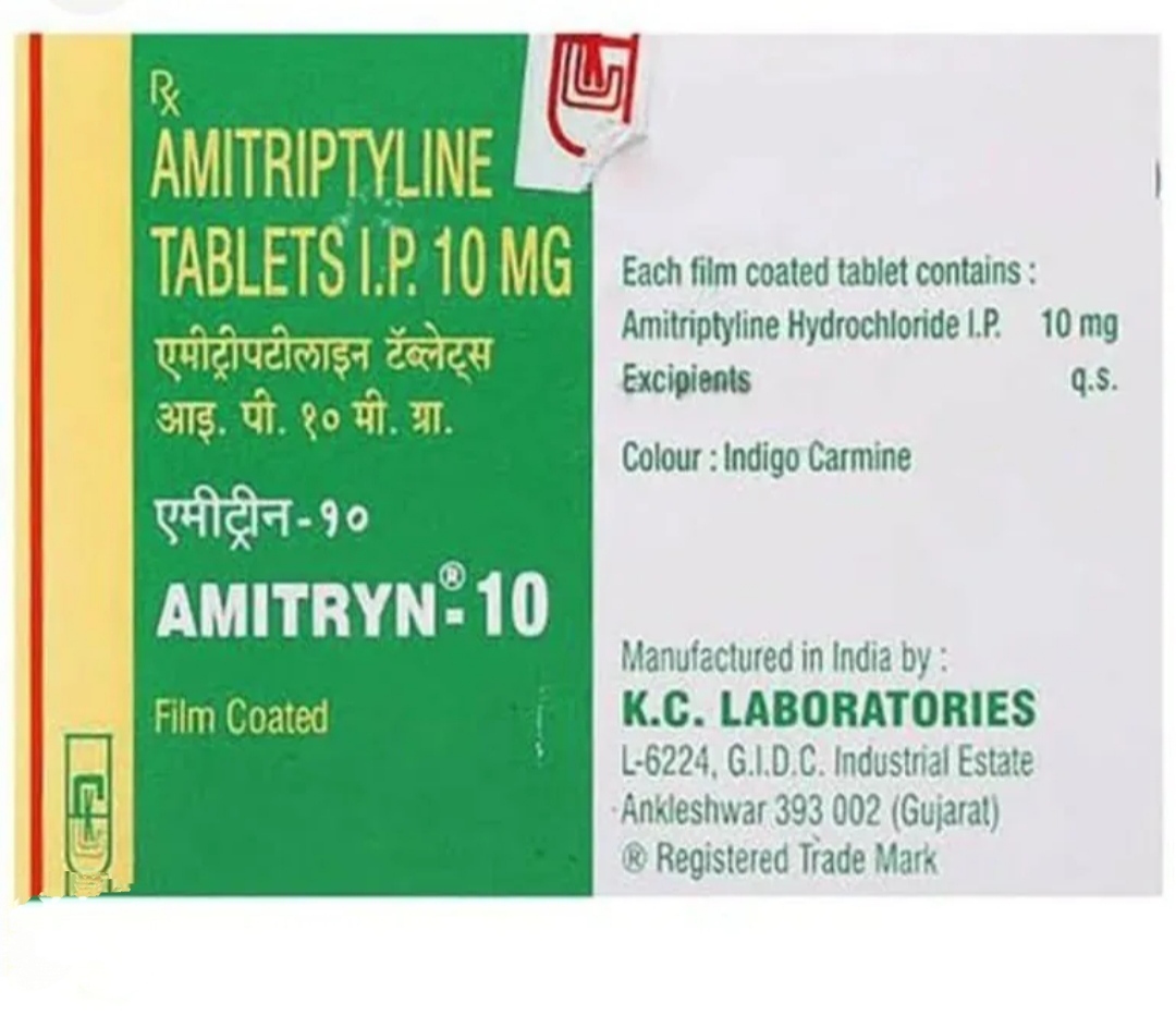 Amitryn 10 Mg Ingredients: Amitriptyine
