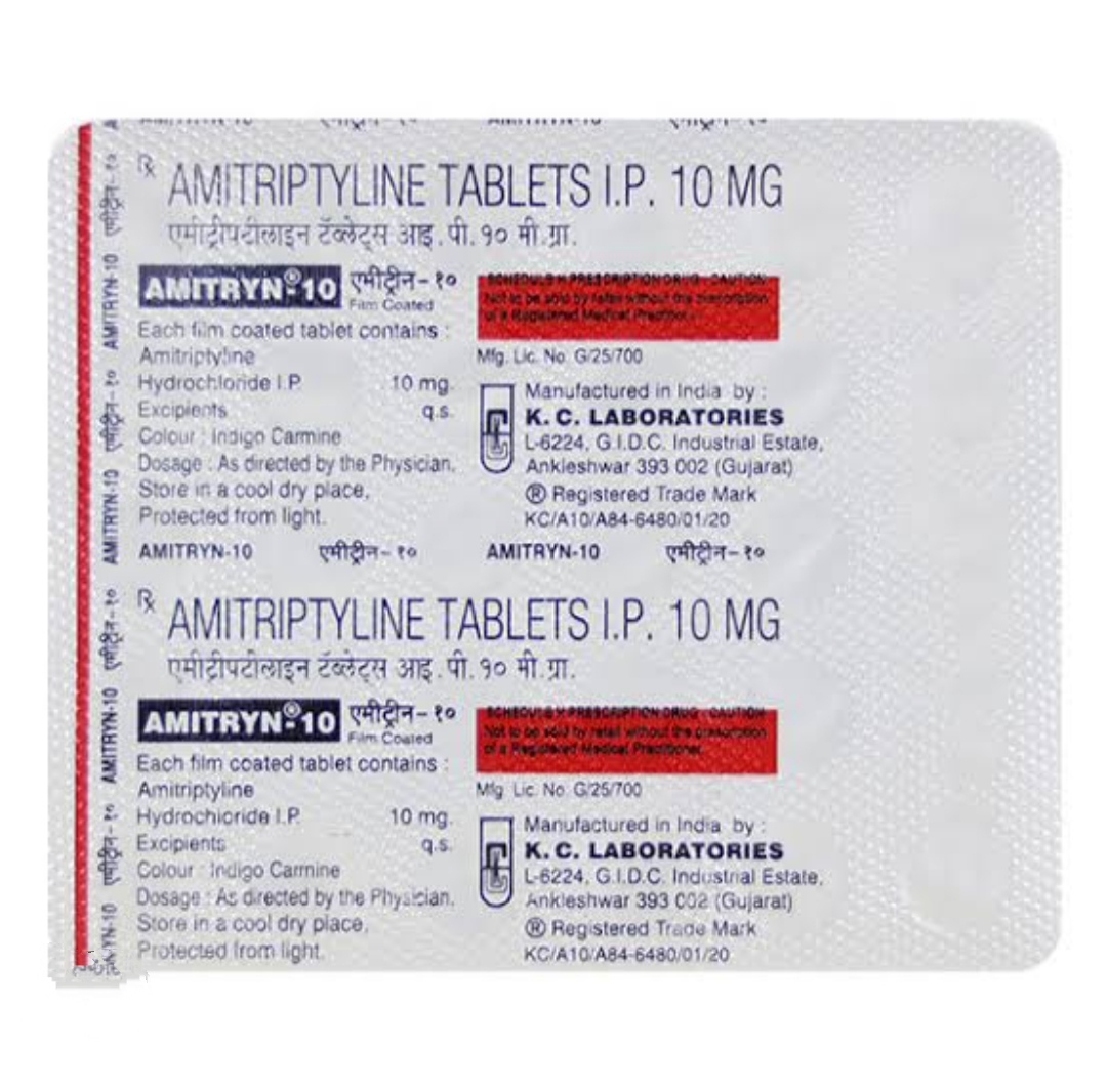 Amitryn 10 Mg Ingredients: Amitriptyine