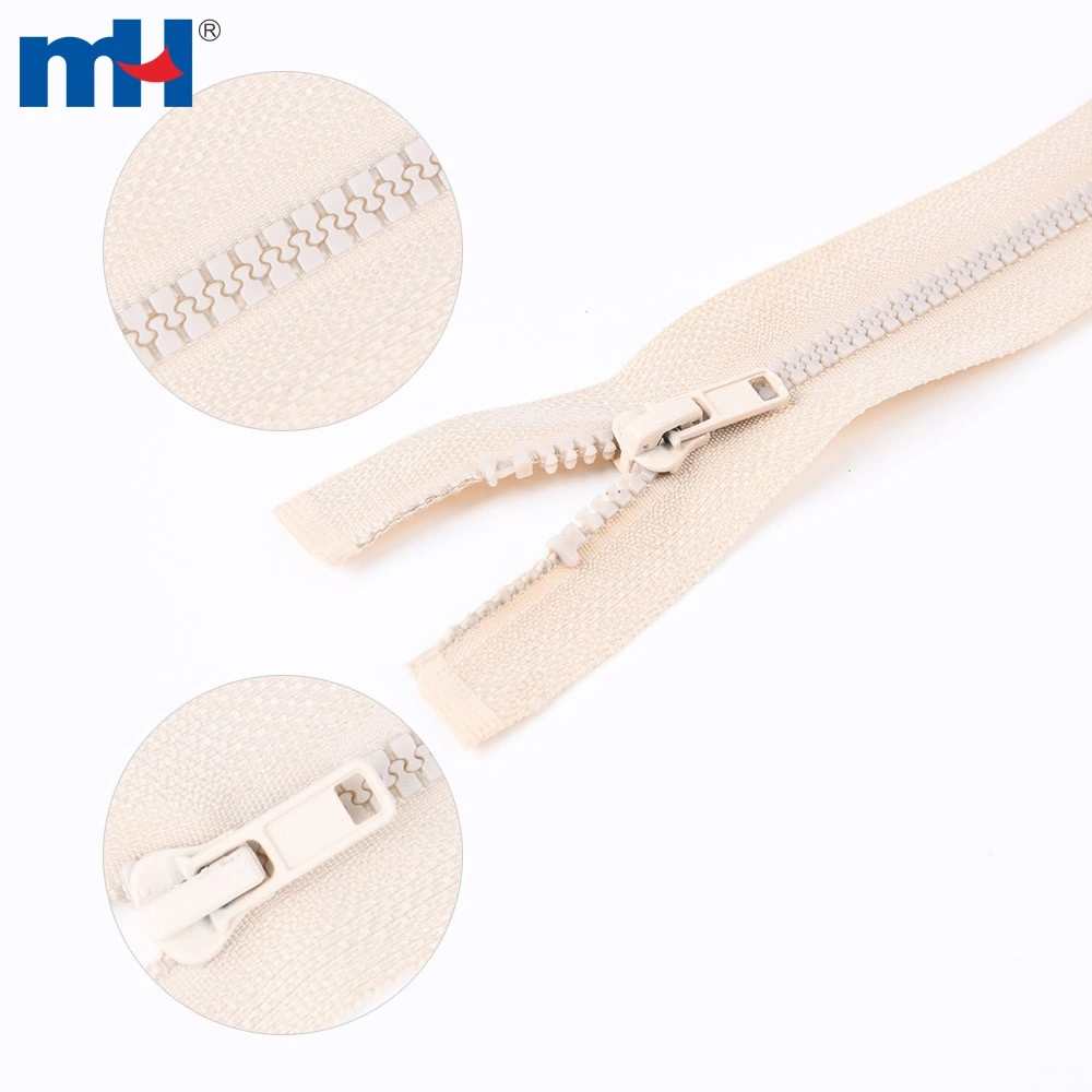 Resin Zipper 3 Inch Resin Zipper With Colored Tape Separating Zipper Open-end Zipper