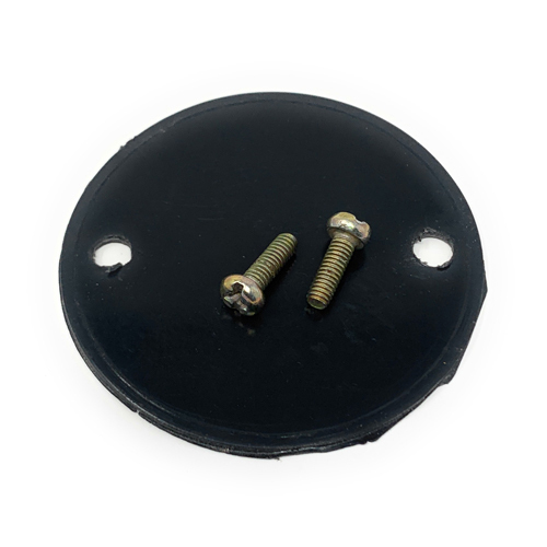 Black Plastic 4 Way Junction Box - Shape: Round