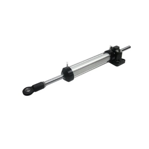 Earth Moving Hydraulic Cylinder - Steel, Various Sizes, Sleek Silver and Black Design | 11-40 Ton Capacity, Versatile Industrial Use