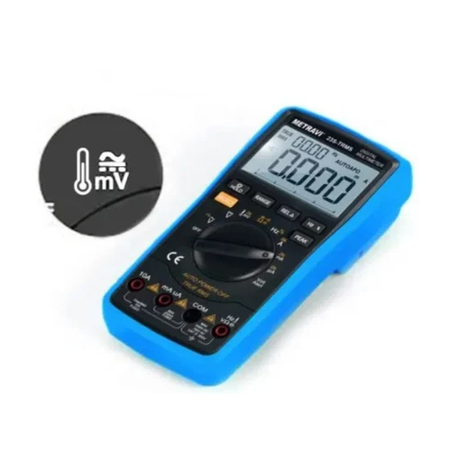 Metravi Digital Multimeter - Mild Steel Construction, Standard Size, Green And Silver Color | Industrial Usage, Precision Measurement Features