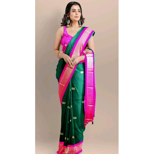 Designer Cotton Silk Saree - 100% Premium Silk, Intricate Printed Pattern | Versatile Colors For Everyday Elegance