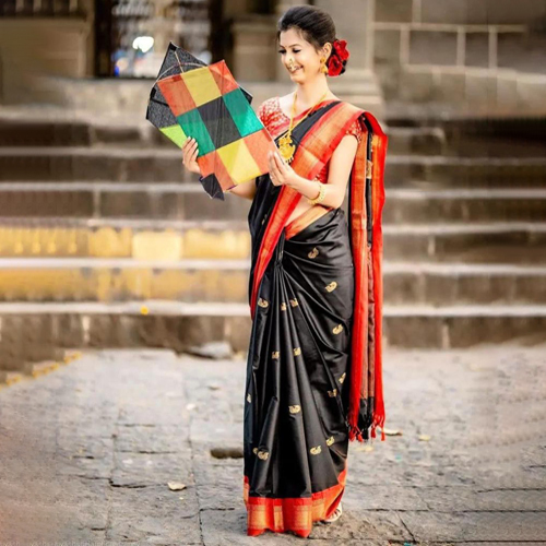 Designer Cotton Silk Saree - 100% Premium Silk, Intricate Printed Pattern | Versatile Colors For Everyday Elegance