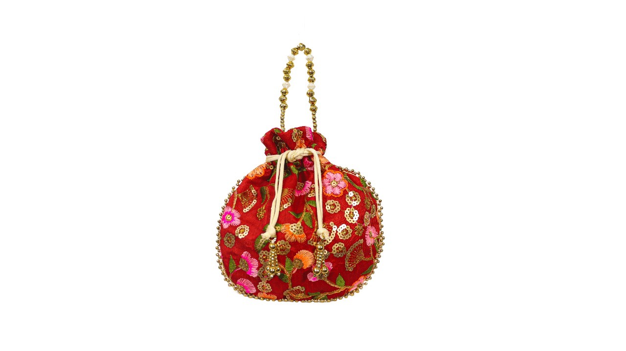 Gift Bag For Women - Cotton Fabric, 8.5x8.5 Inches, Circle Shape | Stylish And Convenient With Easy-carry Handles