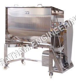 Ribbon Blender - Mild Steel & Stainless Steel | 1000 kg Capacity, 10 to 15 HP Motor, High Efficiency, Low Maintenance, Automatic Design