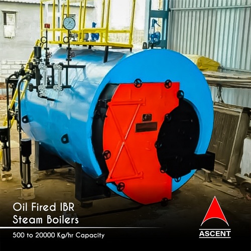 Oil Fired 4000 Kg/Hr Capacity Ibr Steam Boiler - Color: Blue