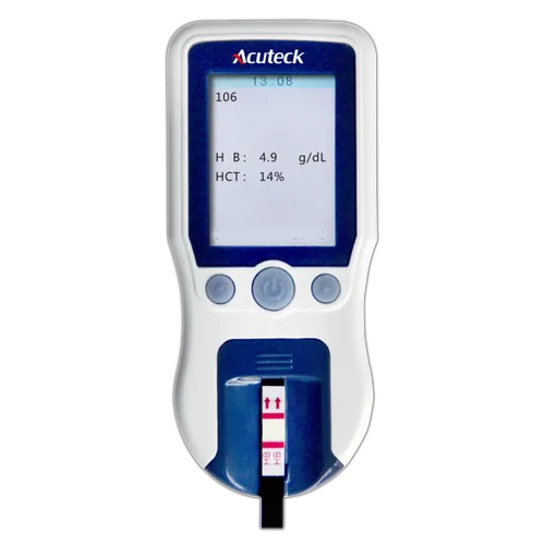 White Digital Hb Hemoglobin Meter