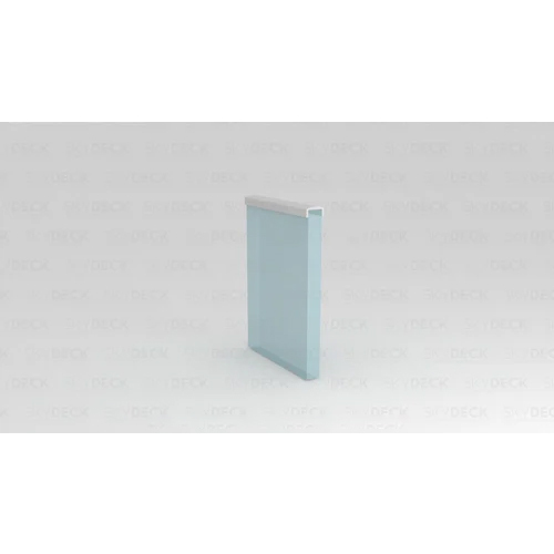 Zero View Top Aluminium Railing - Aluminum Alloy Material, Various Sizes Available | Hand Made Craftsmanship, Sleek Modern Design