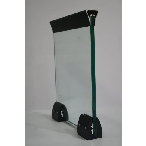 कवर सिस्टम के साथ ब्रैकेट ग्लास रेलिंग