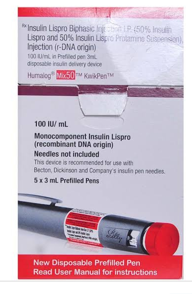 Humalog Mix50 Kwik Injection