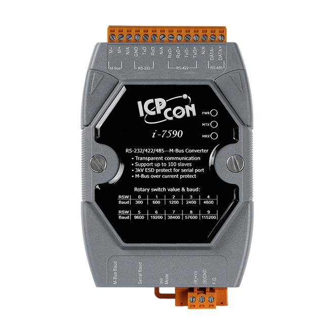 Rs-232/rs-422 Rs-485 To M-bus Converter - Color: Grey