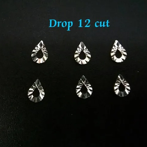 15 Cut Sterling Silver Miracle Plate Finding - Pear Cut, 0.07g | Fine Sterling Silver Jewelry Component