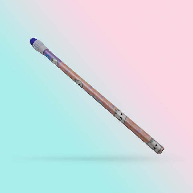 Cute Rabbit Bear Drawing Graphite Writing Pencil Set With Pencil Sharpener And Eraser Pencil And Eraser Set