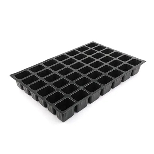 42 Cavity Seedling Tray - Plastic Material , 42 Individual Holes, Black Color, Electric Start, Versatile for Seed Germination and Growth