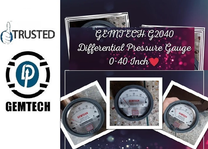 Series G2040 Gemtech Differential Pressure Gauge 0-40 Inch By Bhiwadi Industrial Area - Accuracy: A 2% Of Full Span At 70 21 3% On -0