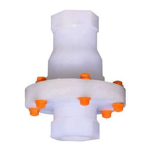 PP Non-Return Valve - 1 to 12 Inch Size , White Polypropylene for Chemical Resistance and Backflow Prevention
