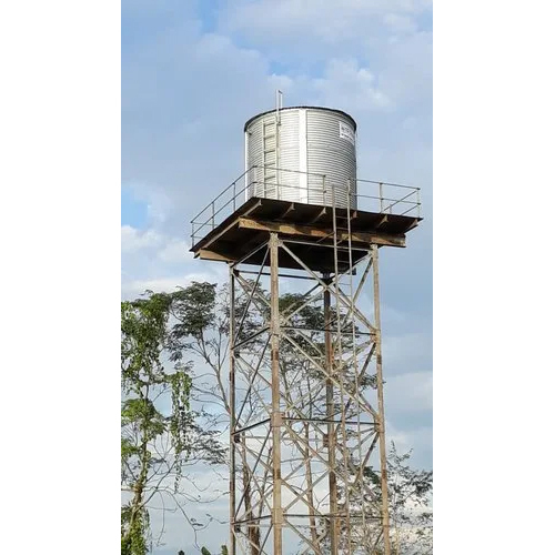 Grey Zinc Aluminum Elevated Tank