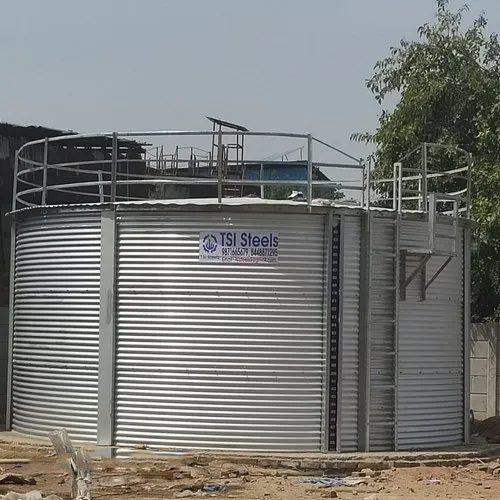 Grey Zinc Aluminium Fire Fighting Water Tank