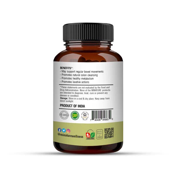 Senna Capsules - Herbal Formulation , Gentle Digestive Relief With Natural Ingredients And Traditional Benefits Of Senna (Cassia Angustifolia)