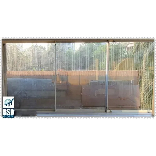 Ultra Slim Aluminium Glass Window - Stainless Steel, Customized Sizes , Multicoloured Coating for Durable Industrial Applications