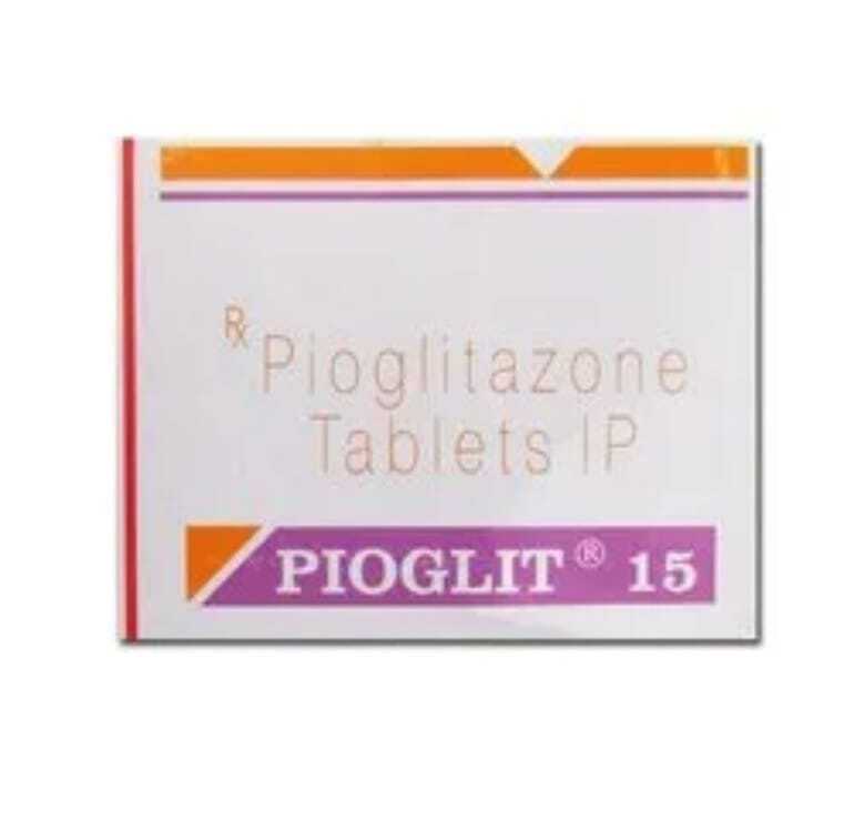 Pioglit - 15 Mg Tablets | Thiazolidinedione For Type 2 Diabetes Management, Improves Insulin Sensitivity, Keep Dry & Cool