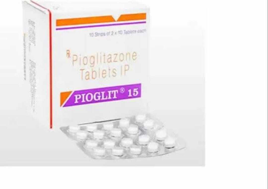 Pioglit - 15 Mg Tablets | Thiazolidinedione For Type 2 Diabetes Management, Improves Insulin Sensitivity, Keep Dry & Cool