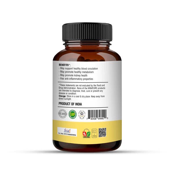Turmeric 5% Extract With Black Pepper Capsules