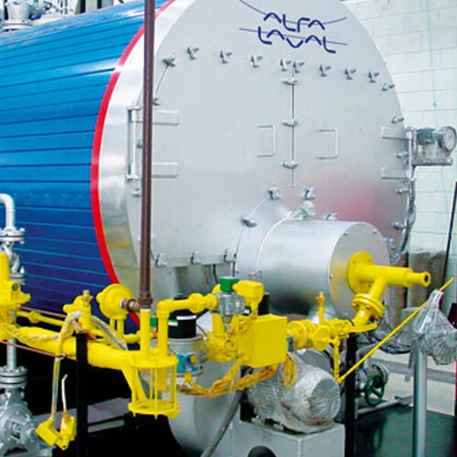 Industrial Steam Boiler For Disinfecting And Sterilizing Plants - Color: Blue
