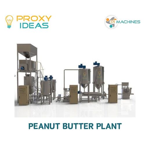 Peanut Butter Plant - Stainless Steel, 250-2500 kg/hr Capacity | Silver Finish, 220-440 Volt Power, 1 Year Warranty