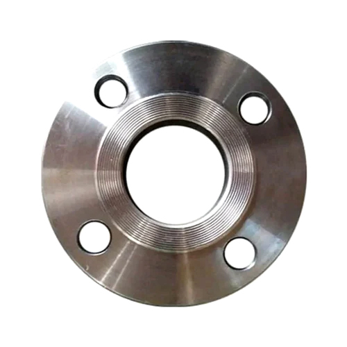 Without Hub Flange - Stainless Steel, Round, Polished Finish | Industrial Application, Sleek Silver Color