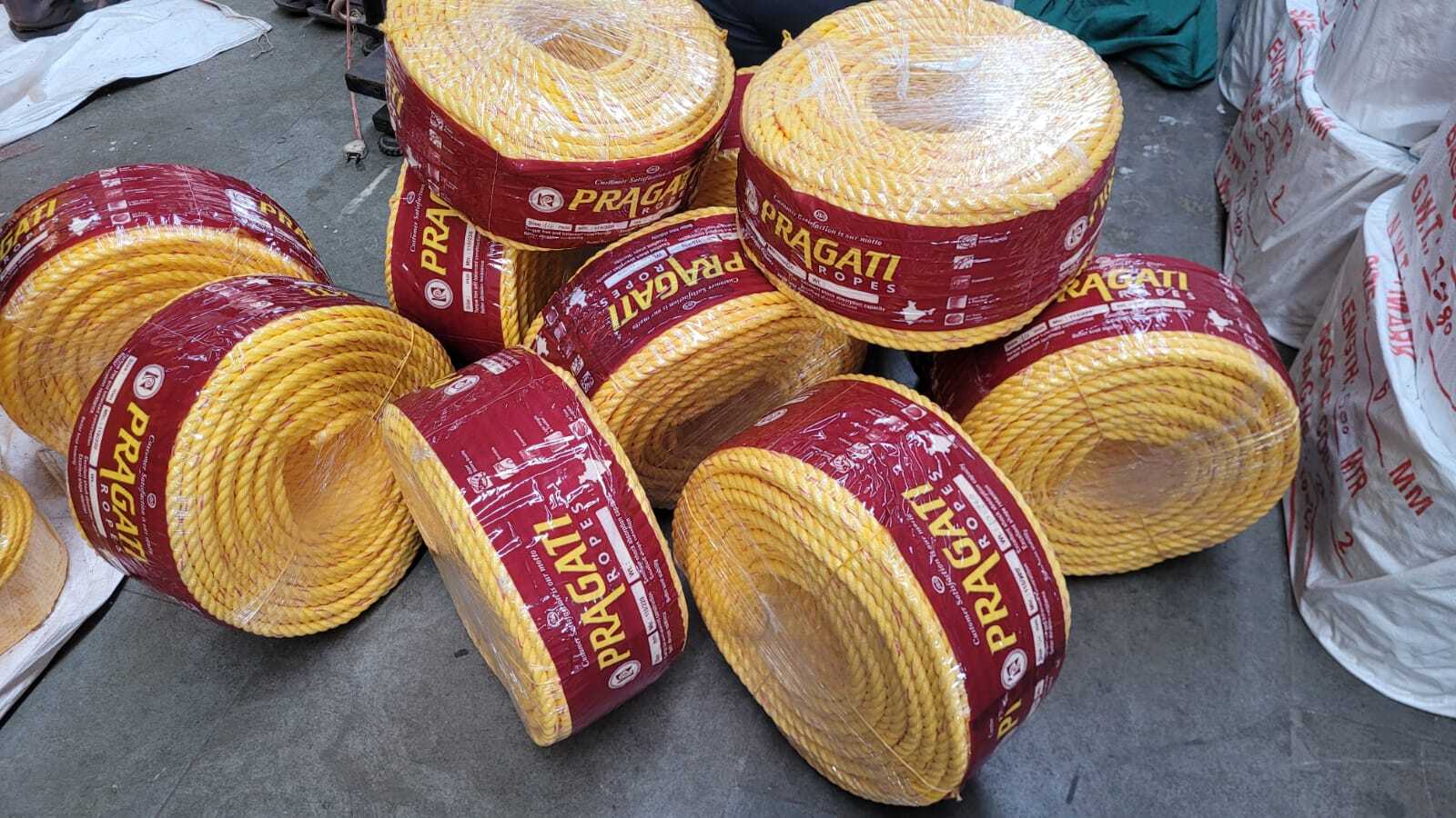 Pp Danline Ropes - Polypropylene, 4mm To 32mm, Any Color, Twisted Style | Industrial, Marine, Agriculture, Submersible Usage, Isi Strength