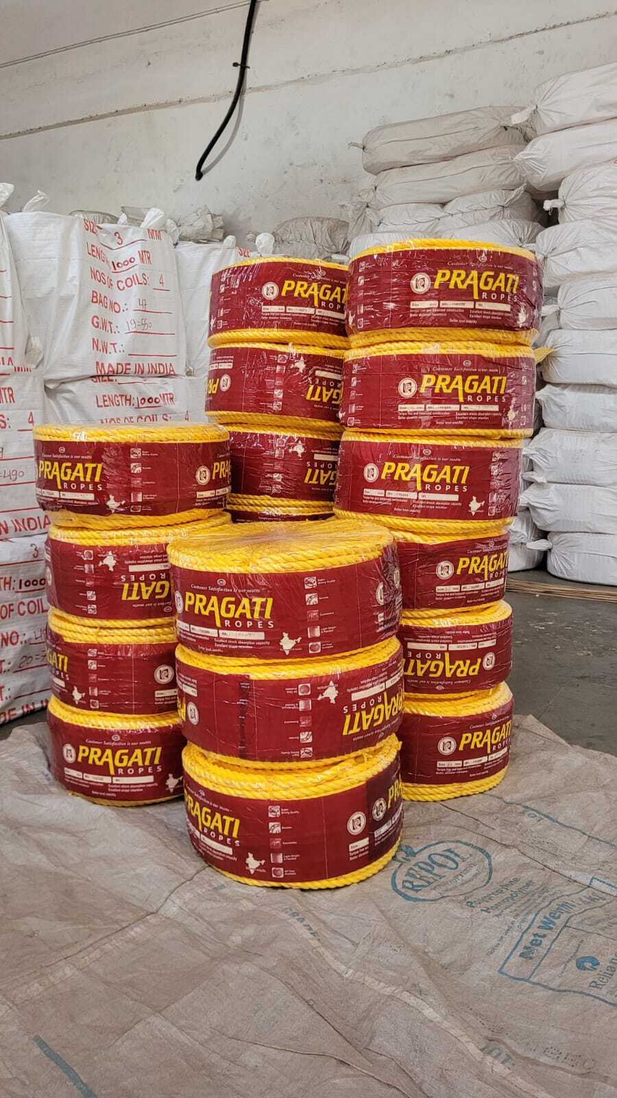 Pp Danline Ropes - Polypropylene, 4mm To 32mm, Any Color, Twisted Style | Industrial, Marine, Agriculture, Submersible Usage, Isi Strength