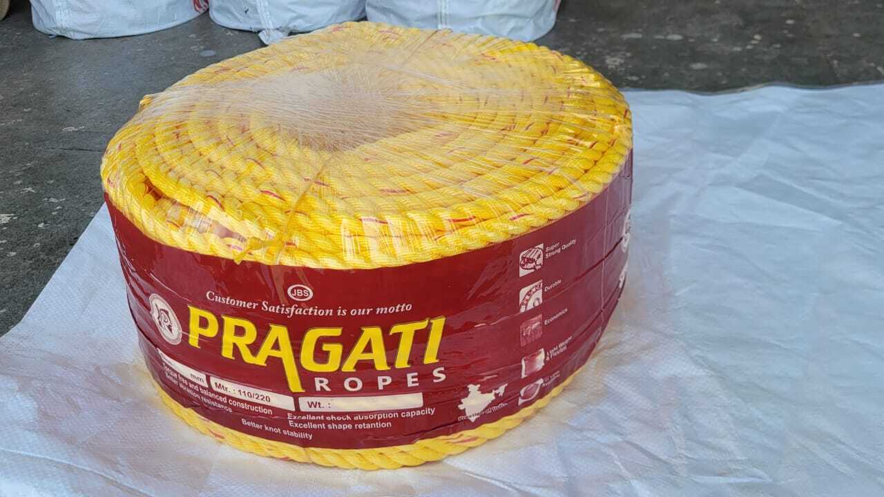 Pp Danline Ropes - Polypropylene, 4mm To 32mm, Any Color, Twisted Style | Industrial, Marine, Agriculture, Submersible Usage, Isi Strength