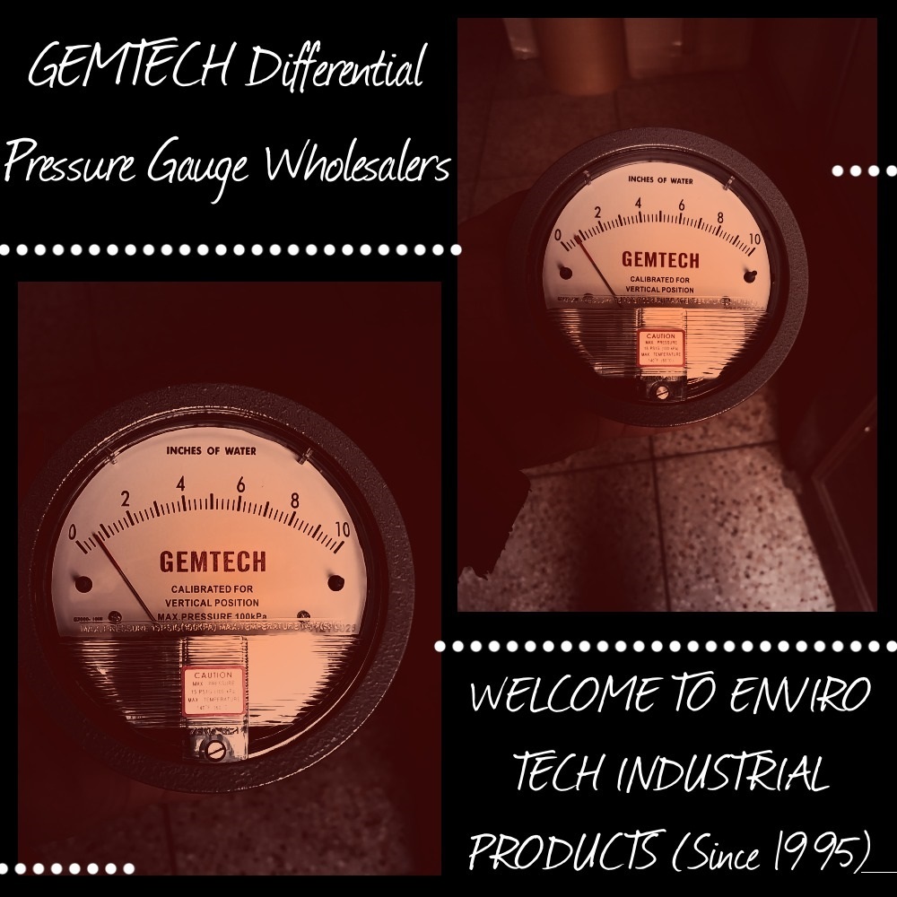 Series G2010 Differential Pressure Gauge Gemtech Range 0-10 Inch Wc