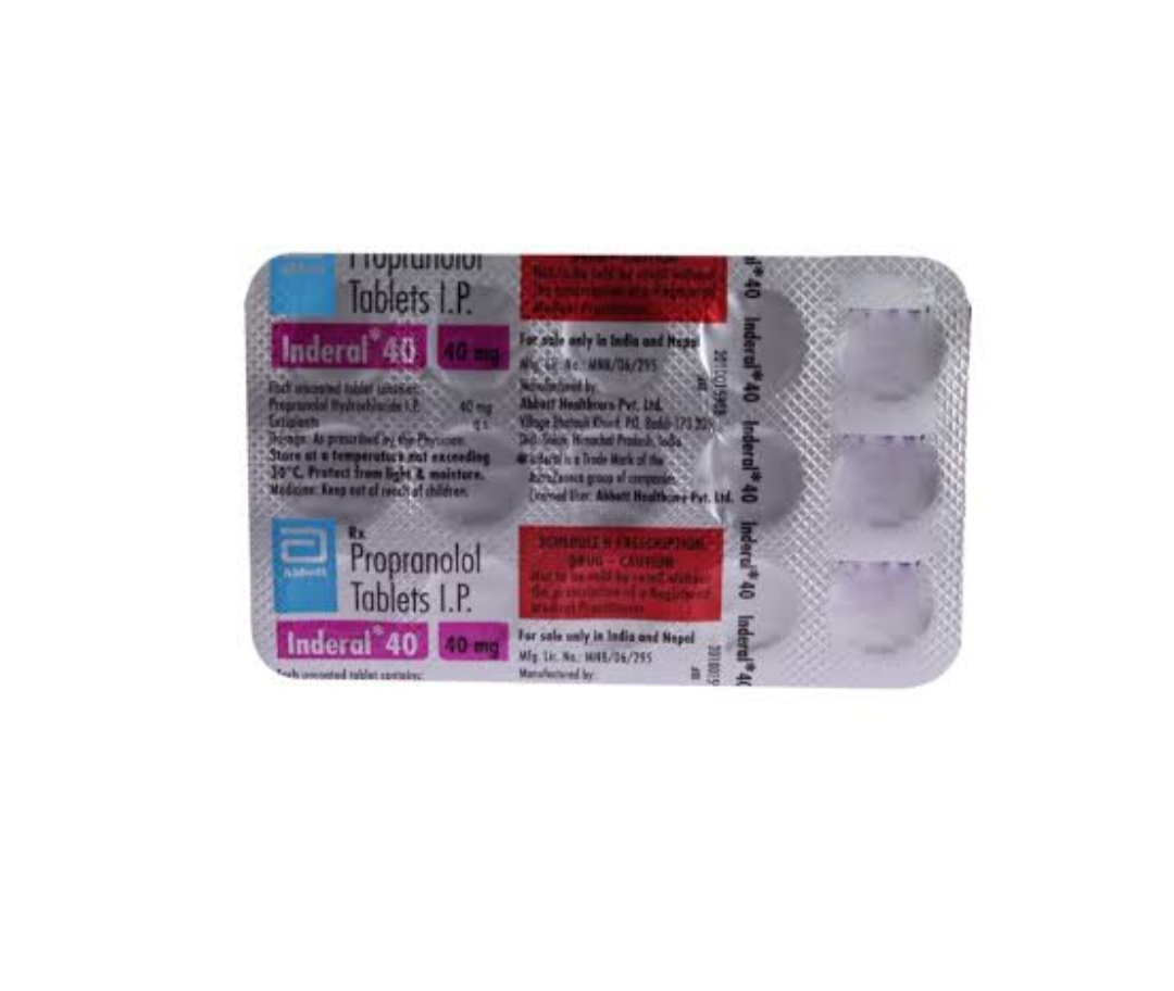 Inderal Tablet - Ingredients: Propranolol Ip